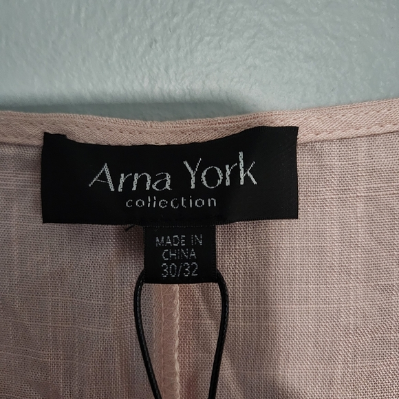 Arna York collection women's tunic Selena layer dusty rose size 30/32 sleeveless - Picture 4 of 6